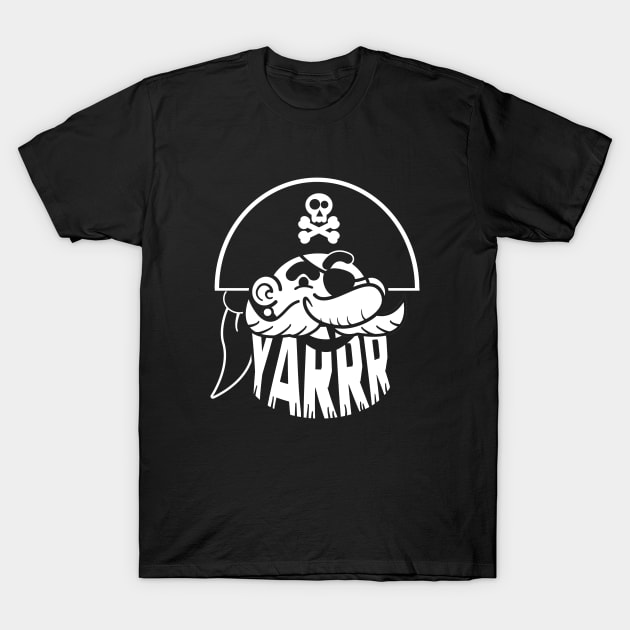 Pirate Yarrr! T-Shirt by Nik Afia designs